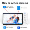 5 Inch Video Baby Monitor With Pan Tilt Camera 2.4G Mother Kids Surveillance PTZ Video Cams Temperture Display Home Security Cam
