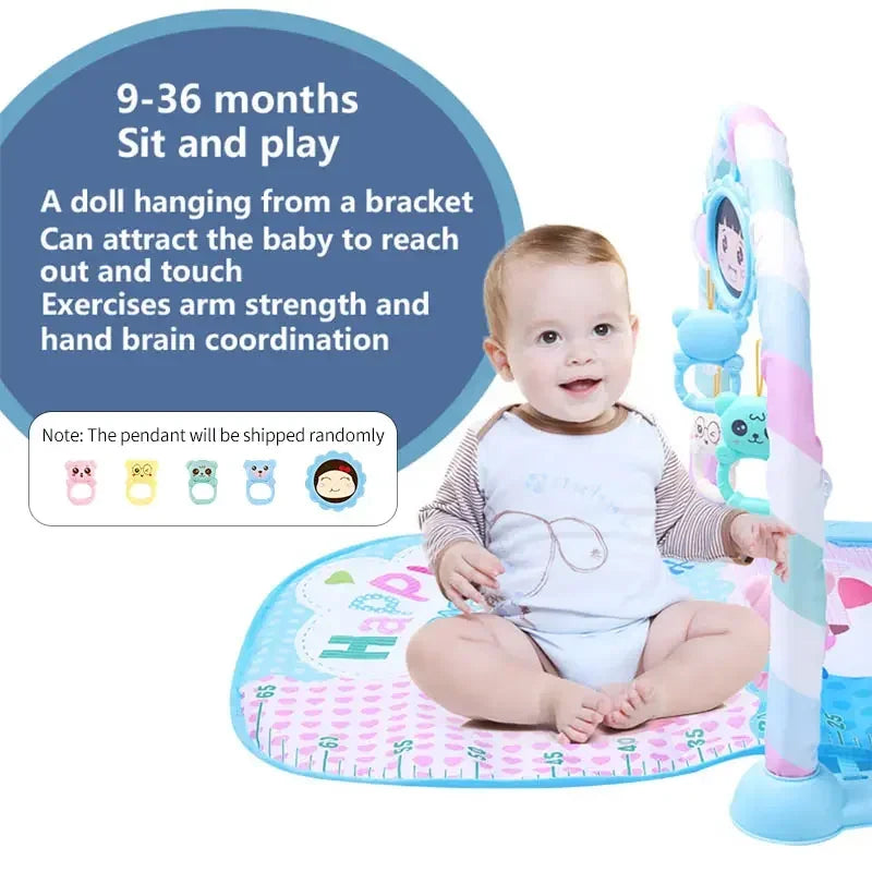 New Baby Music Rack Play Mat Kids Piano Keyboard Carpet Gym Crawling Activity Baby Rug Early Educational Toy For Infant Gifts