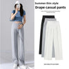 New Hot Sale Of The Season Low Waist Maternity Pants Cool Cotton Thin Casual Outdoor Wear Wide Leg Comfortable Stretchy Pregnanc
