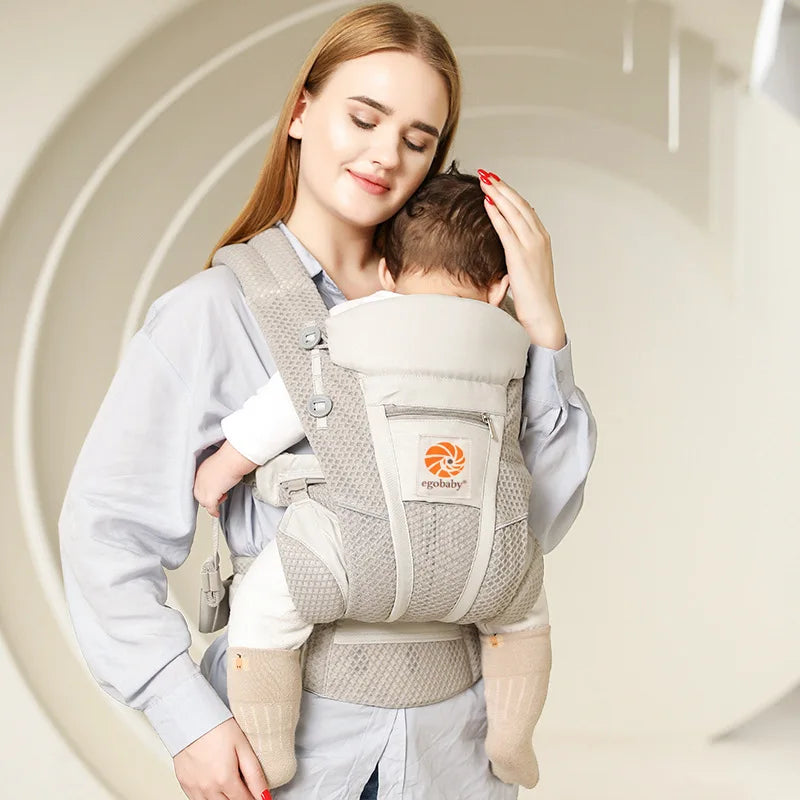 Ergonomic Baby Carrier with Waist Stool | Newborn to Toddler