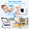 7.0 Inch wireless Video Baby Monitor No WiFi 4X Zoom 2Way Audio Night Vision 5000mAh Battery Protection Surveillance Video Cam