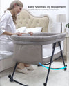 Baby Travel Cot with Mattress | 2-in-1 Rocking Crib & Portable Bedside Bassinet (XYT-001)