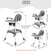 Portable Convertible Baby High Chair & Play Seat