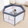 Foldable Baby Playpen with Mesh and Indoor & Outdoor Use (No Ocean Balls)