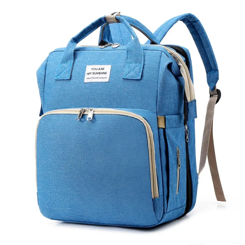 Multifunction Baby Diaper Bag with Changing Station & USB Port