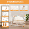Khaki Electric Baby Cradle | 5 Swing Gears, Timer & Remote, Foldable for 0–18 Months