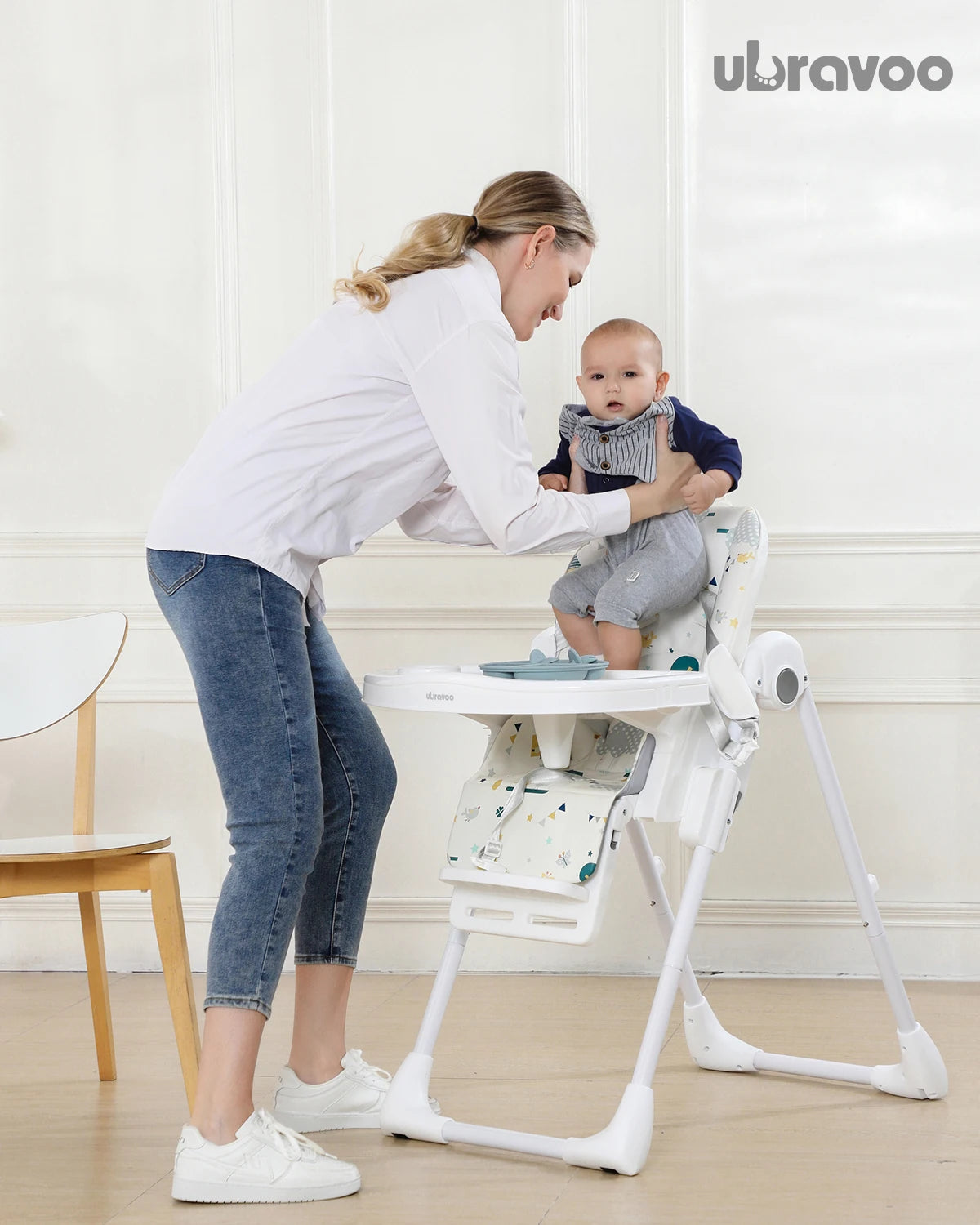 Foldable & Reclining Baby Highchair